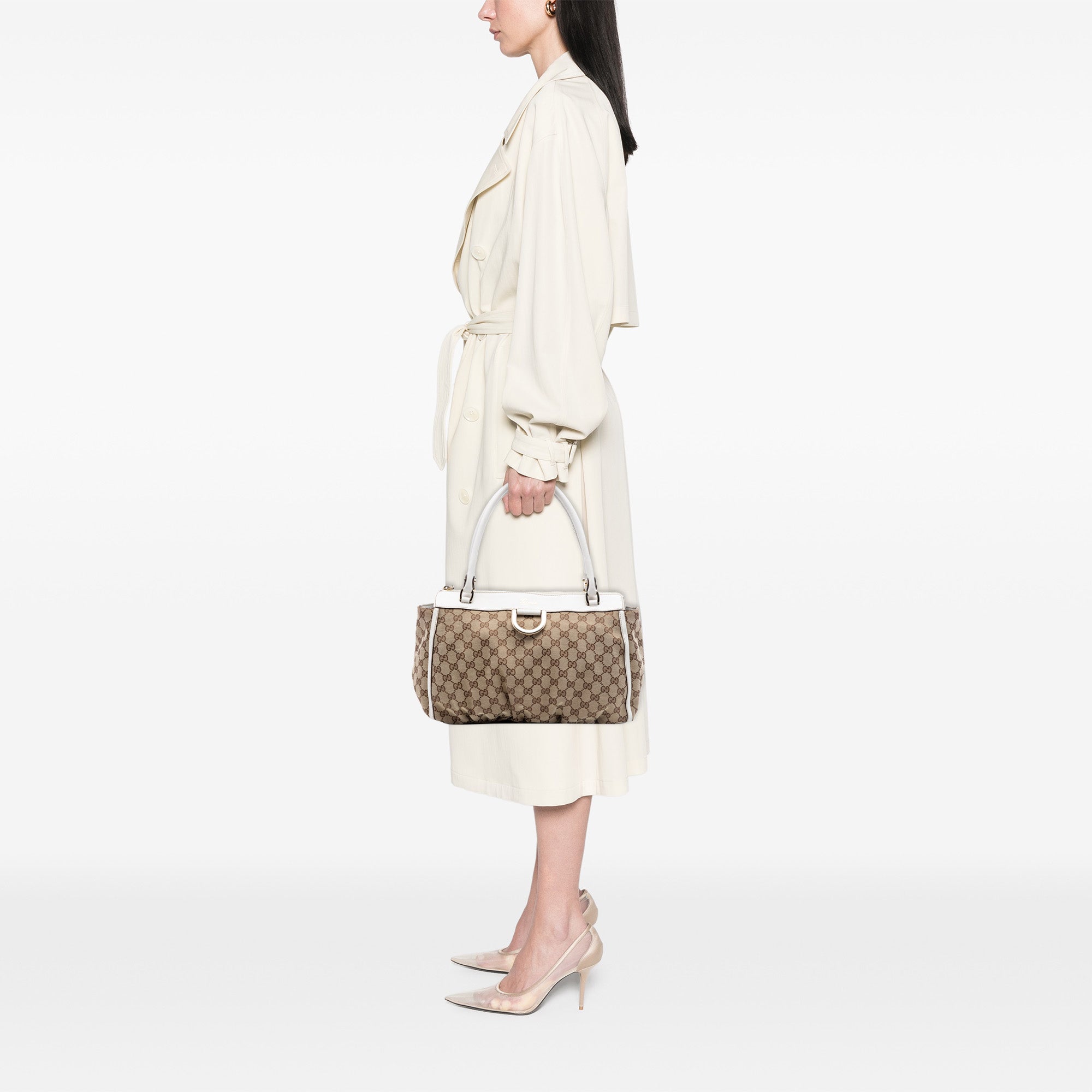 GG Canvas Abbey D Ring Tote - Image 6