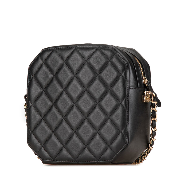CC Quilted Lambskin Octagon Camera Case - Image 2
