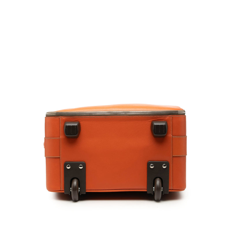 Saffiano Carry On Trolley Suitcase - Image 3