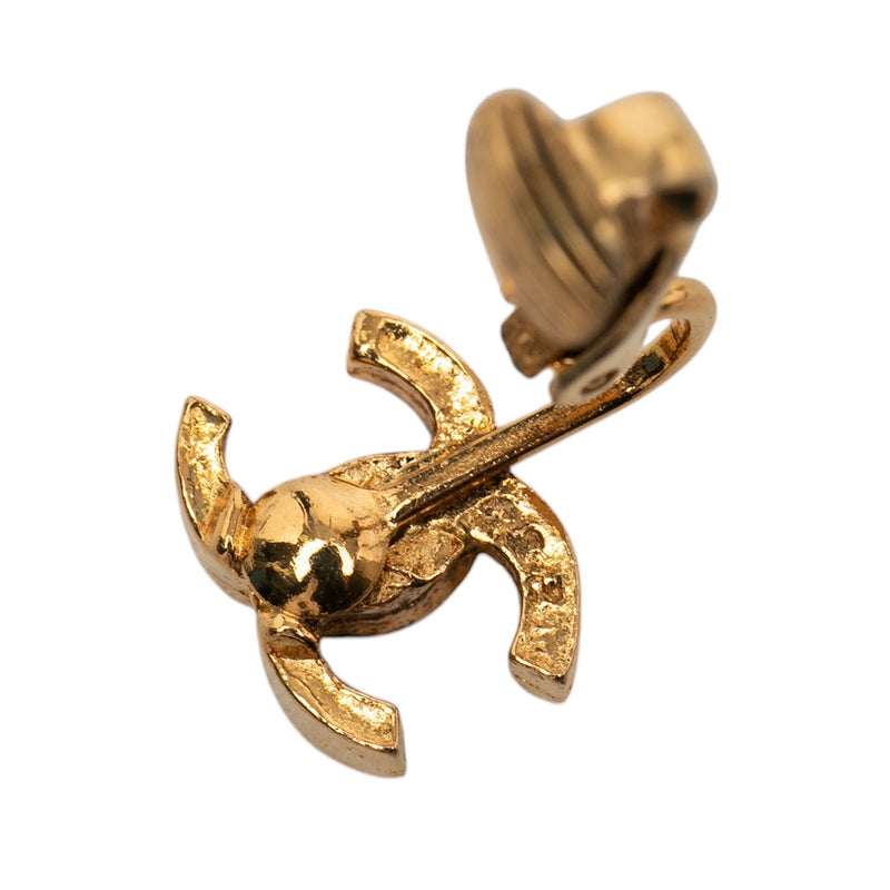 CC Gold Plated Clip On Earrings - Image 3