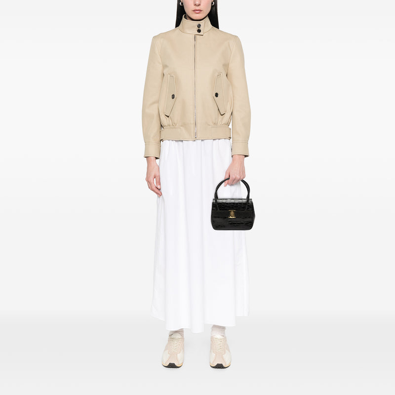 Croc Embossed Vara Bow Top Handle Bag - Image 6
