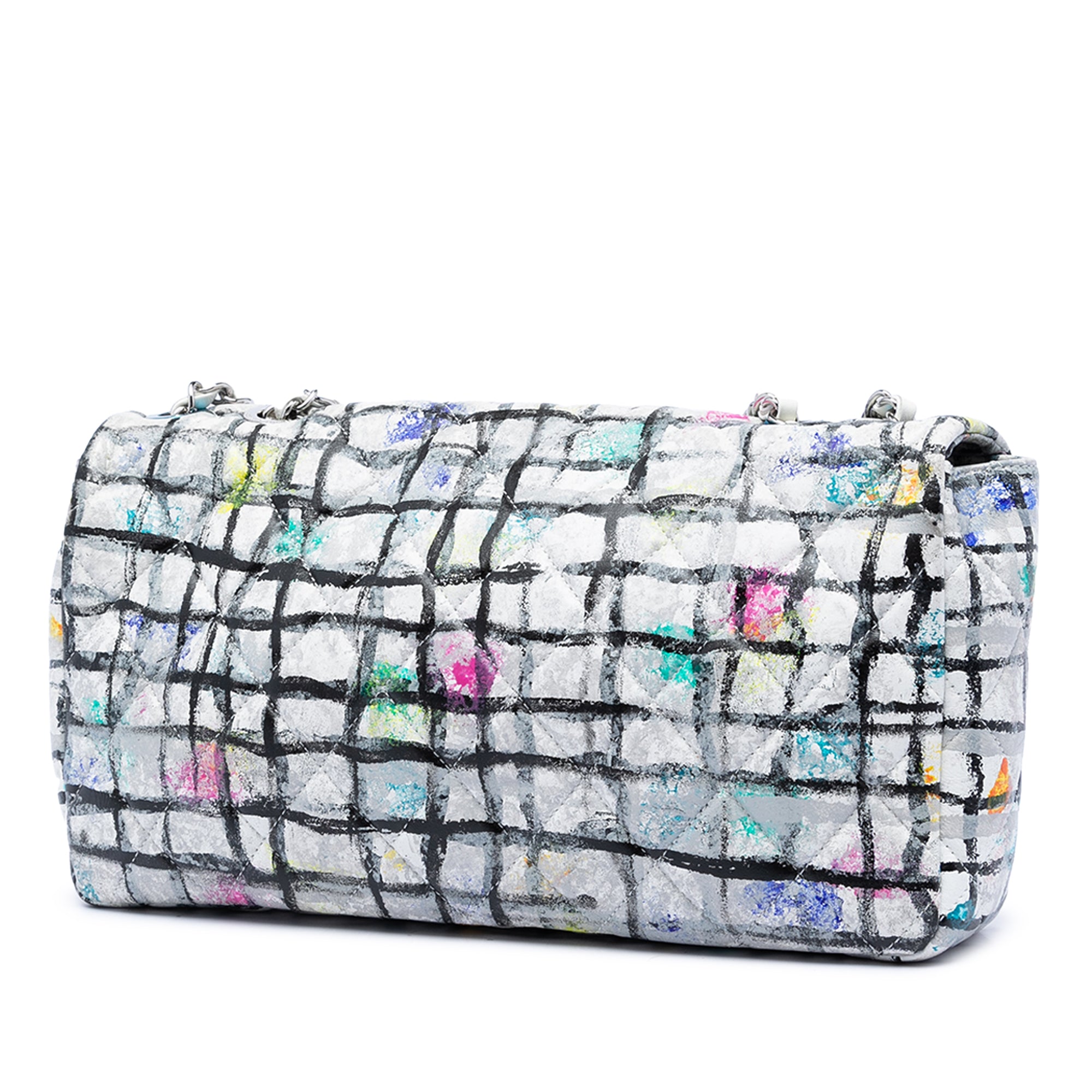 Medium Calfskin Hand Painted Graffiti Flap - Image 2
