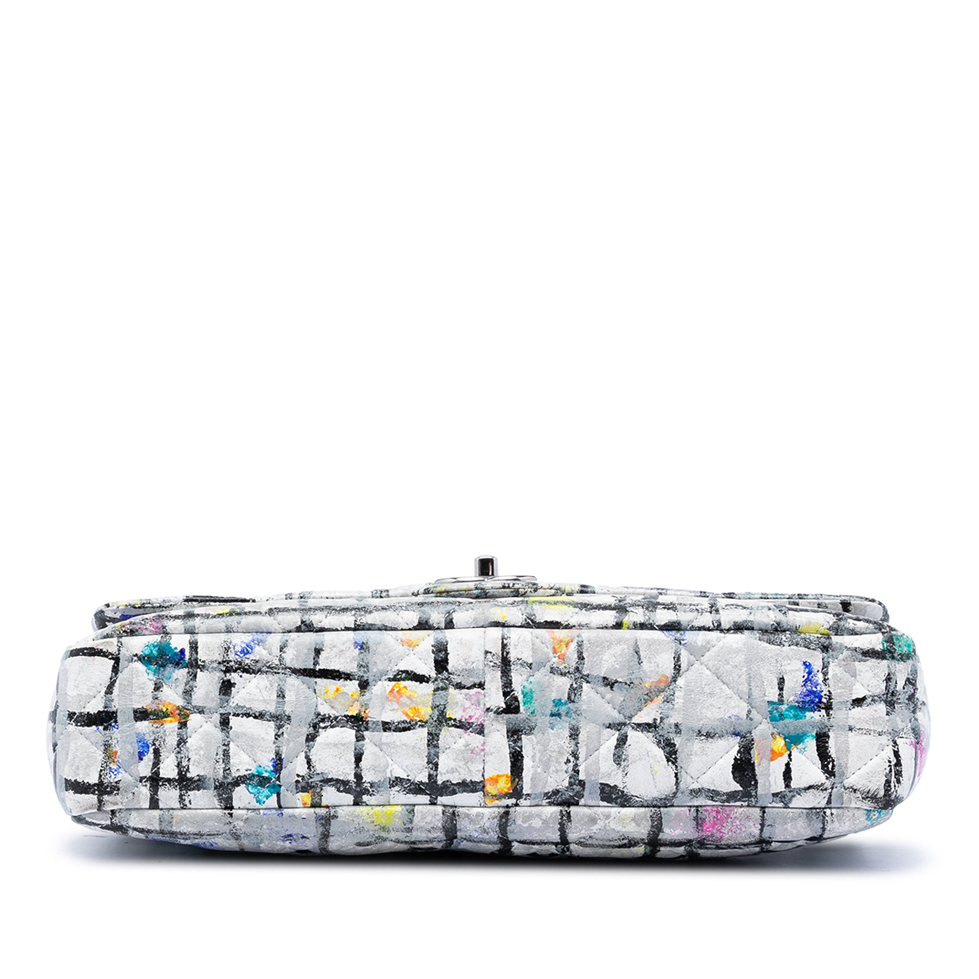 Medium Calfskin Hand Painted Graffiti Flap - Image 3