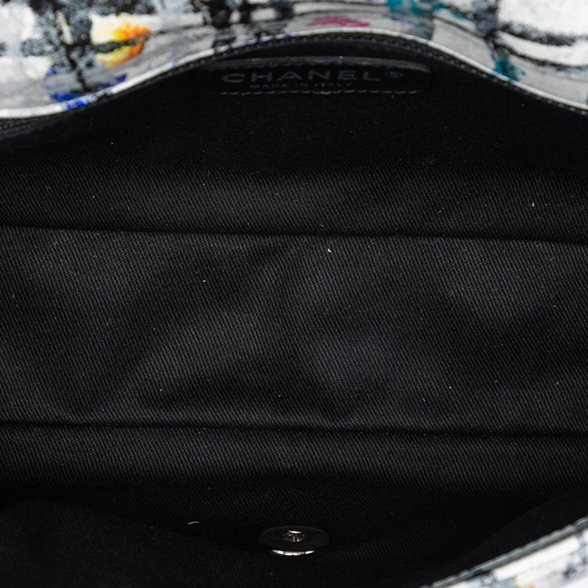 Medium Calfskin Hand Painted Graffiti Flap - Image 4