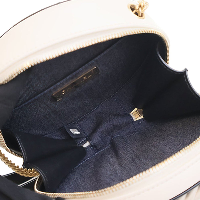 Crumpled Calfskin En Vogue Round Bag - Image 8