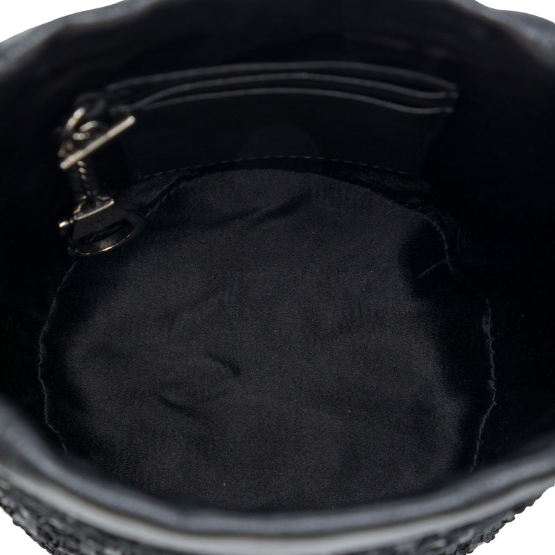 Small GG Marmont Sequined Diagonal Matelasse Calfskin Bucket Bag - Image 4
