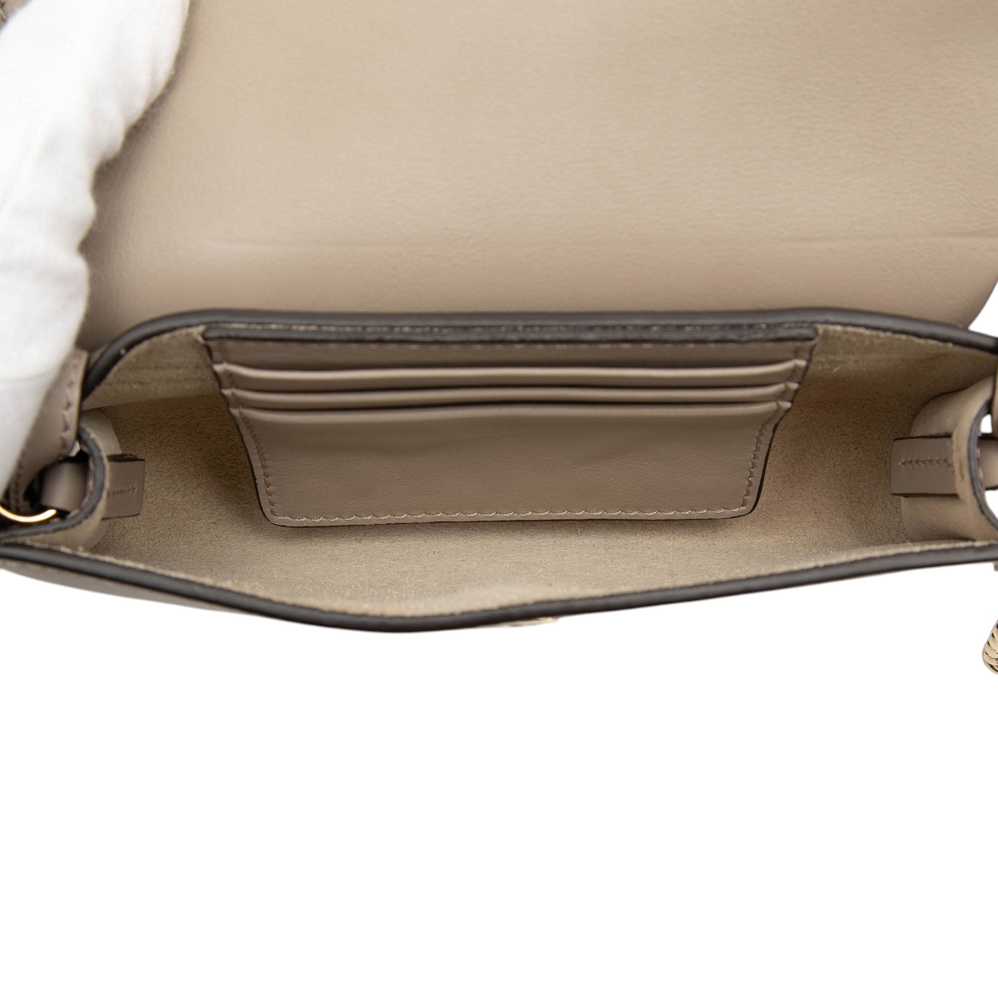 Mini Calfskin and Suede Faye Chain Crossbody - Image 4
