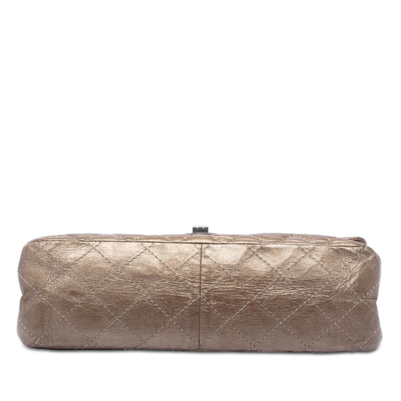 Quilted Metallic Aged Calfskin Reissue 2.55 Double Flap 226 - Image 3