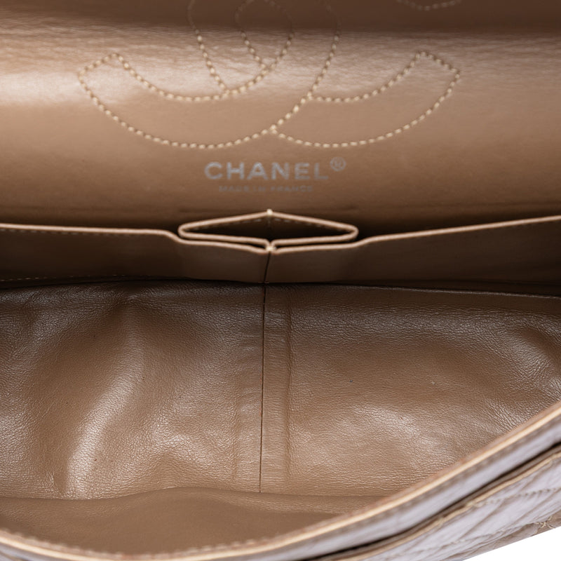 Quilted Metallic Aged Calfskin Reissue 2.55 Double Flap 226 - Image 4