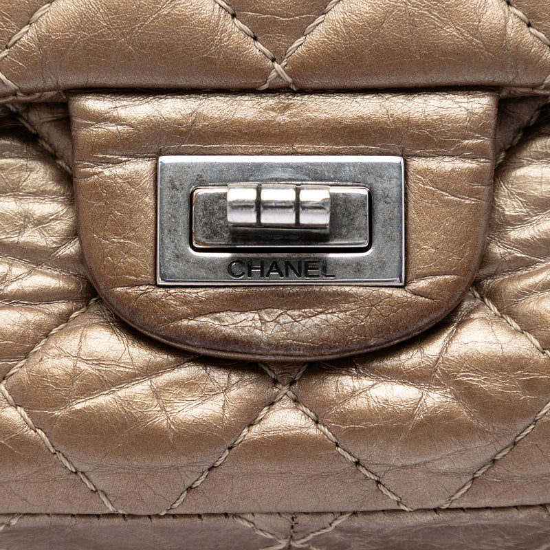 Quilted Metallic Aged Calfskin Reissue 2.55 Double Flap 226 - Image 5