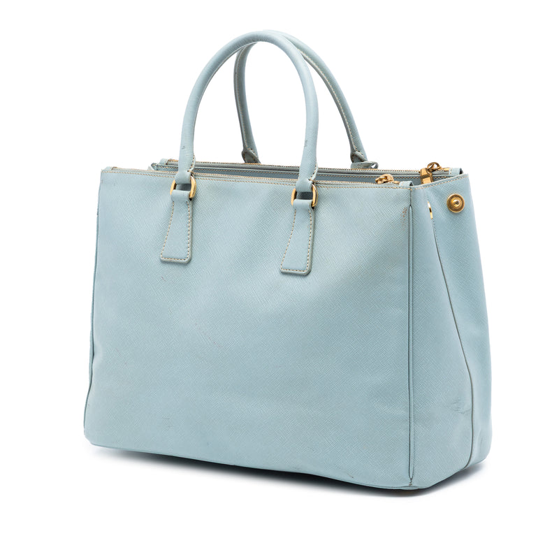 Large Saffiano Lux Galleria Double Zip Satchel - Image 2