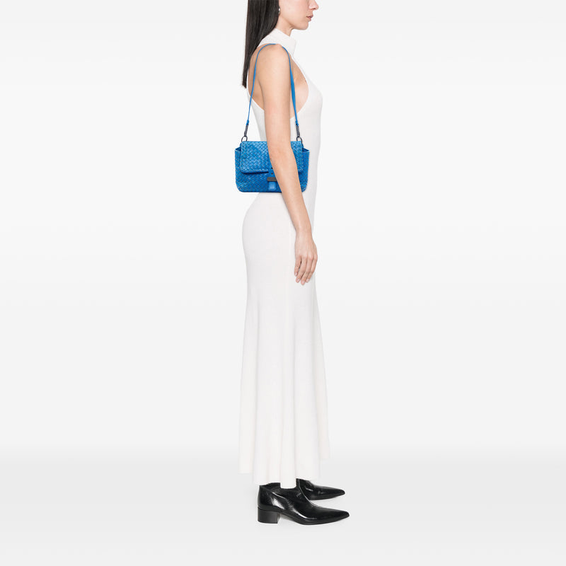 Nappa Intrecciato Double Sided Flap Shoulder Bag - Image 7