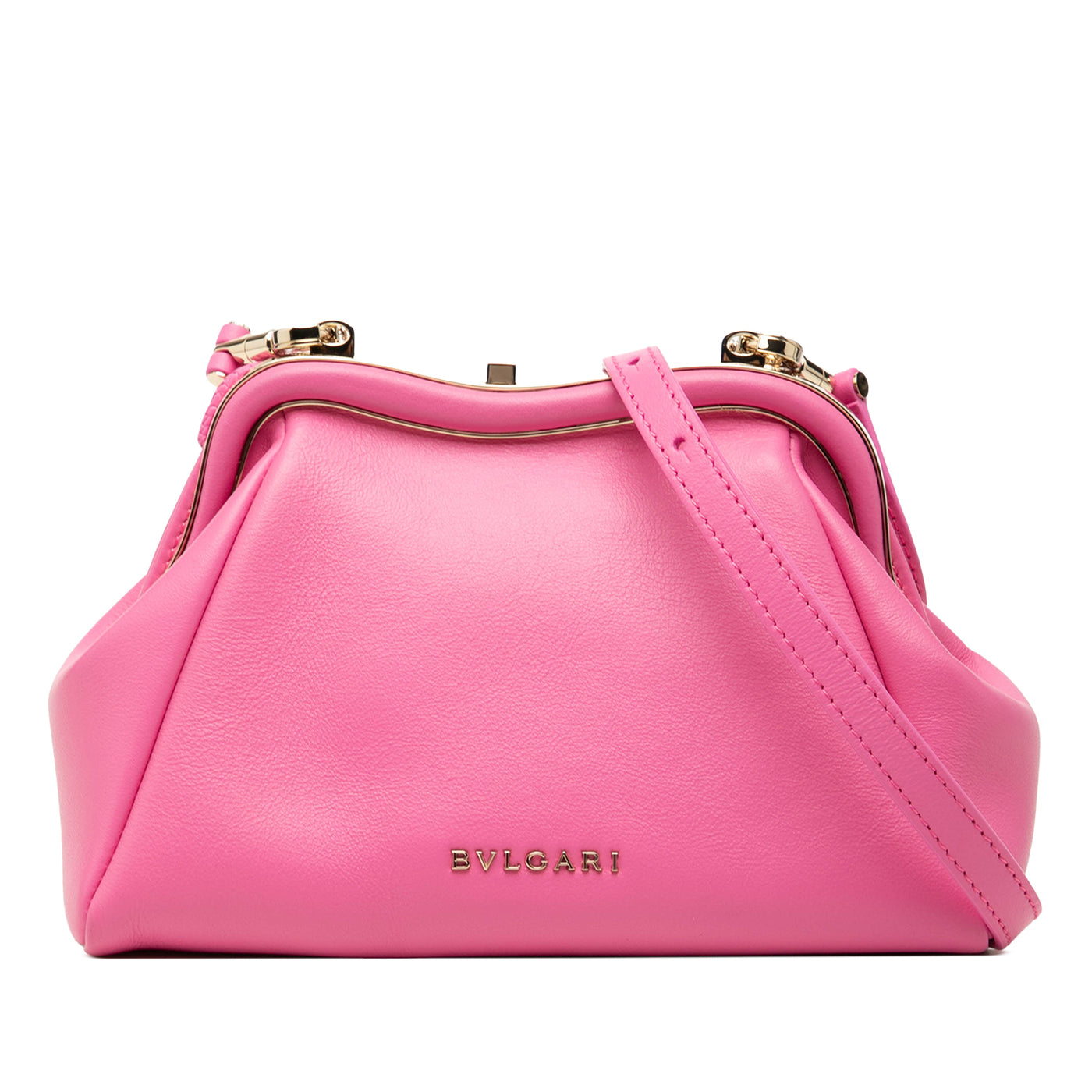 Leather Serpentine Pouch Crossbody - Image 1