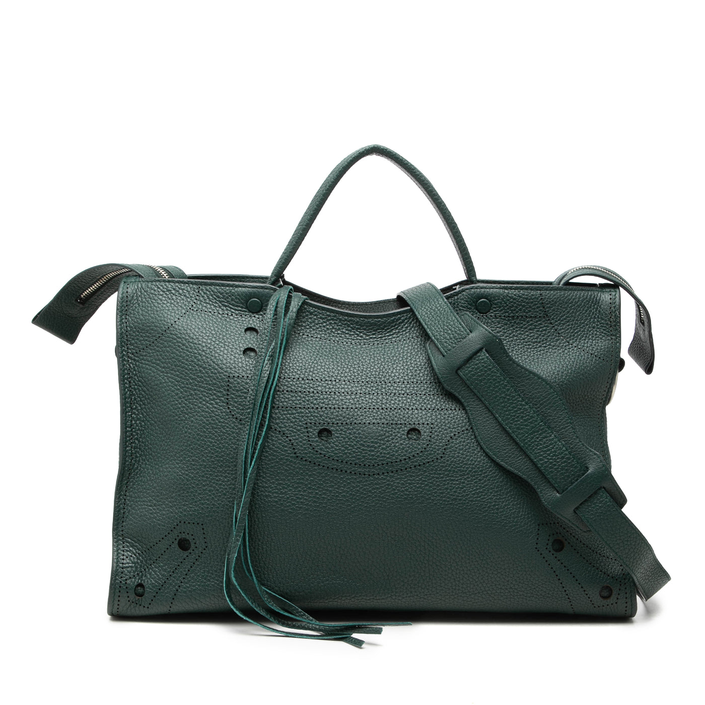 Calfskin Motocross Blackout City Satchel - Image 1