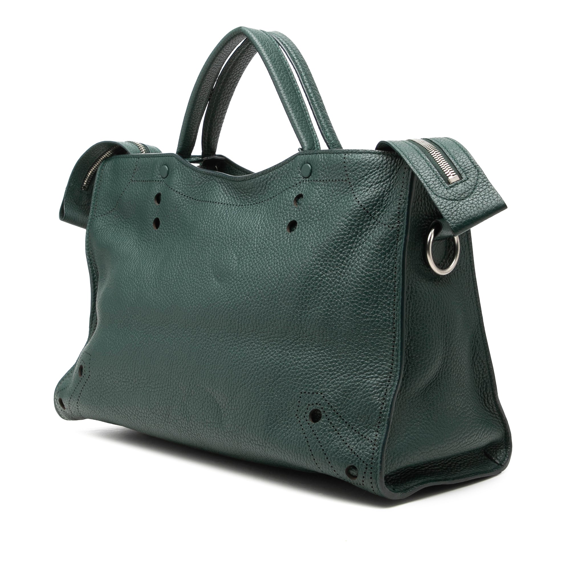 Calfskin Motocross Blackout City Satchel - Image 2