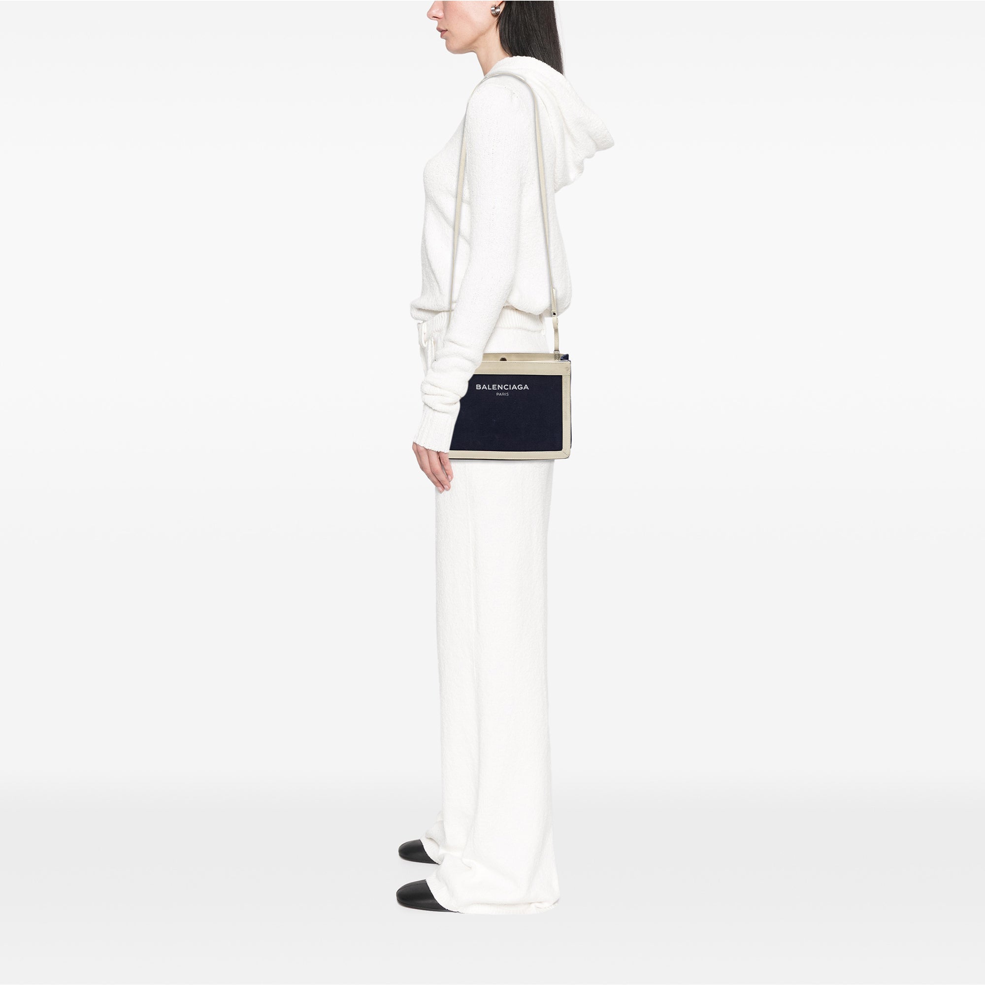 Canvas Navy Pochette M Crossbody - Image 7