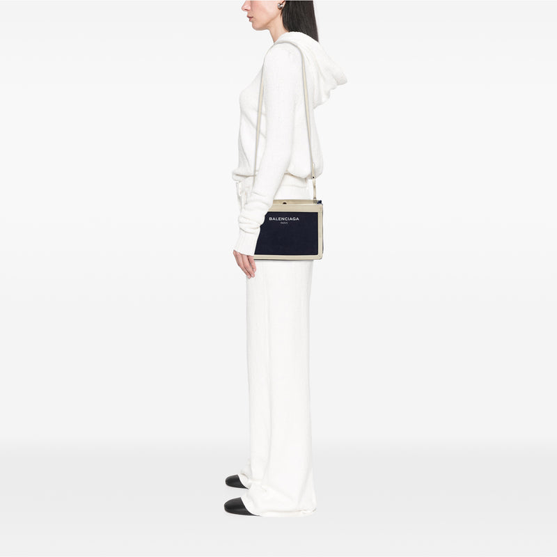 Canvas Navy Pochette M Crossbody - Image 7