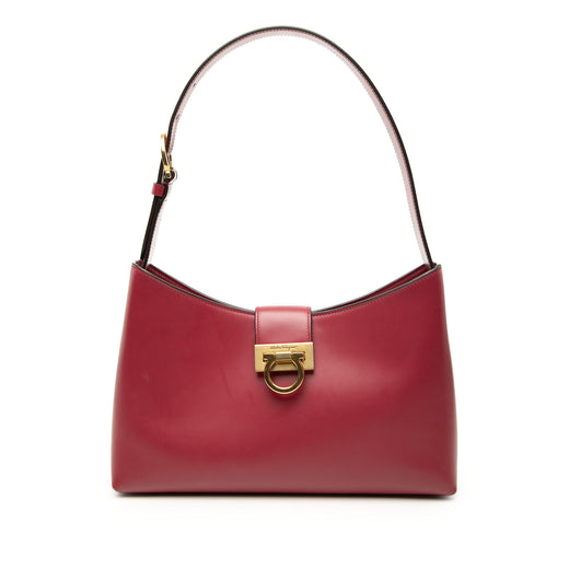 Leather Gancini Trifolio Shoulder Bag - Image 1