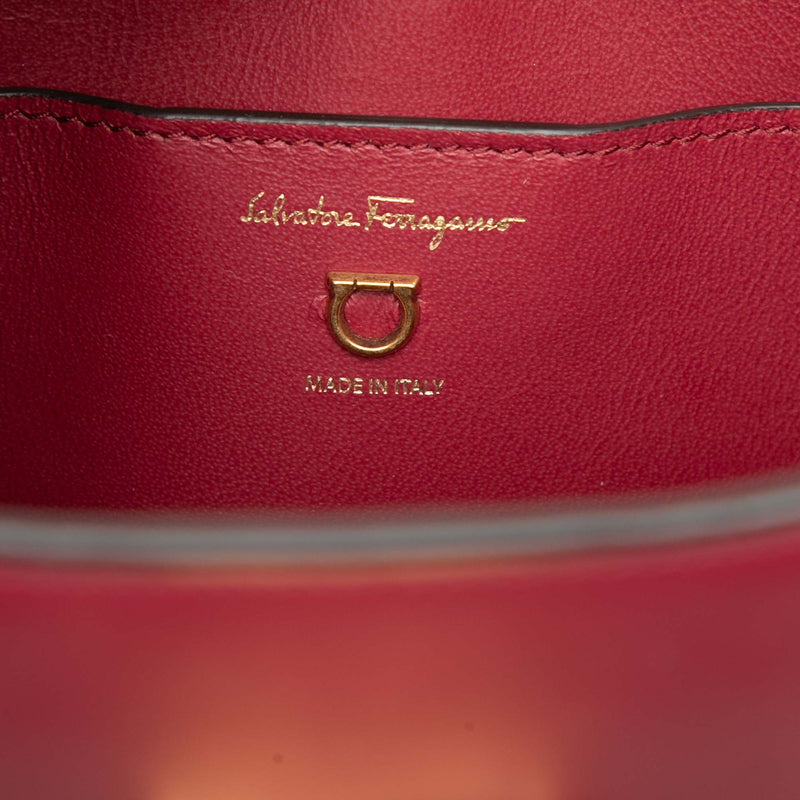 Leather Gancini Trifolio Shoulder Bag - Image 5
