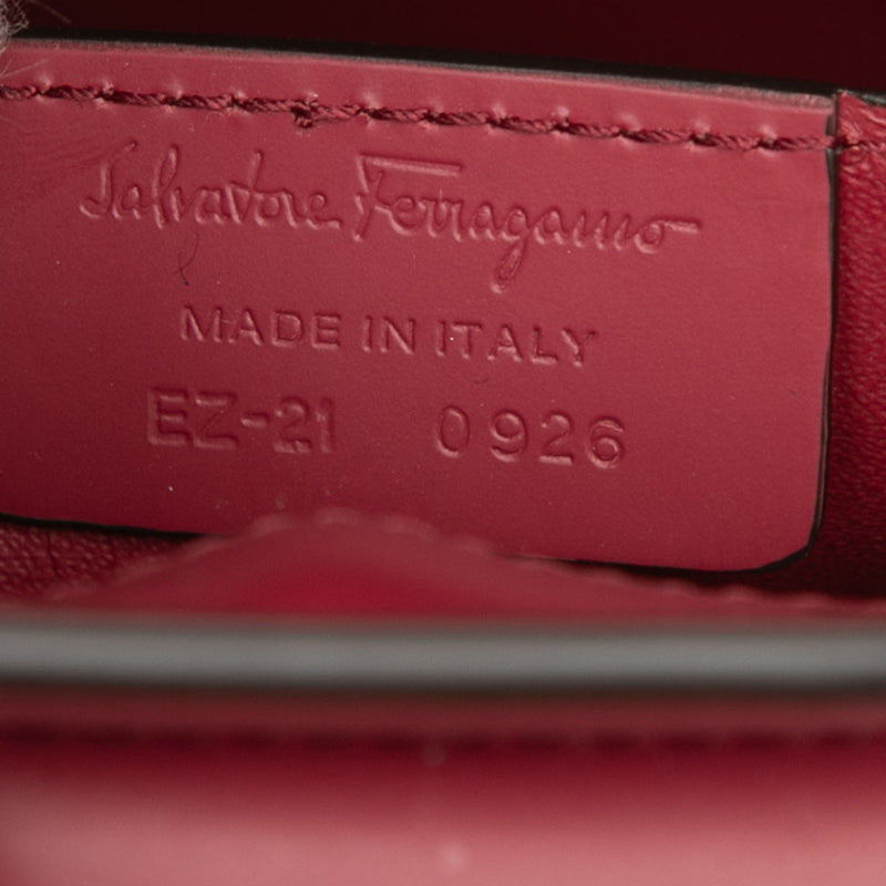 Leather Gancini Trifolio Shoulder Bag - Image 6