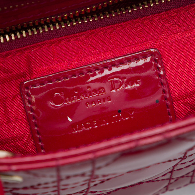 Mini Patent Cannage Lady Dior - Image 5