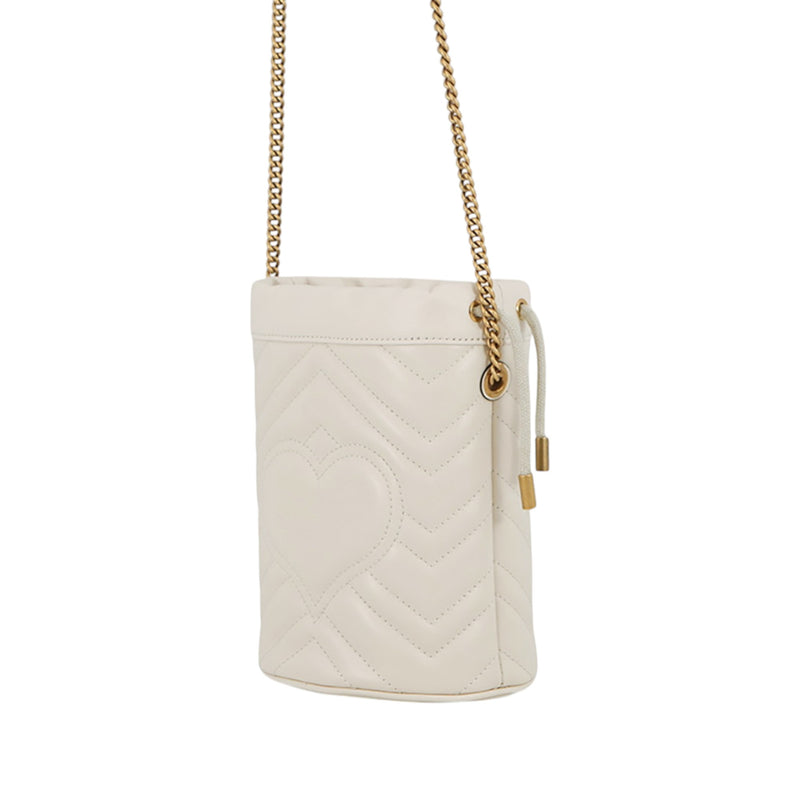 Small GG Marmont Matelasse Calfskin Bucket Bag - Image 2