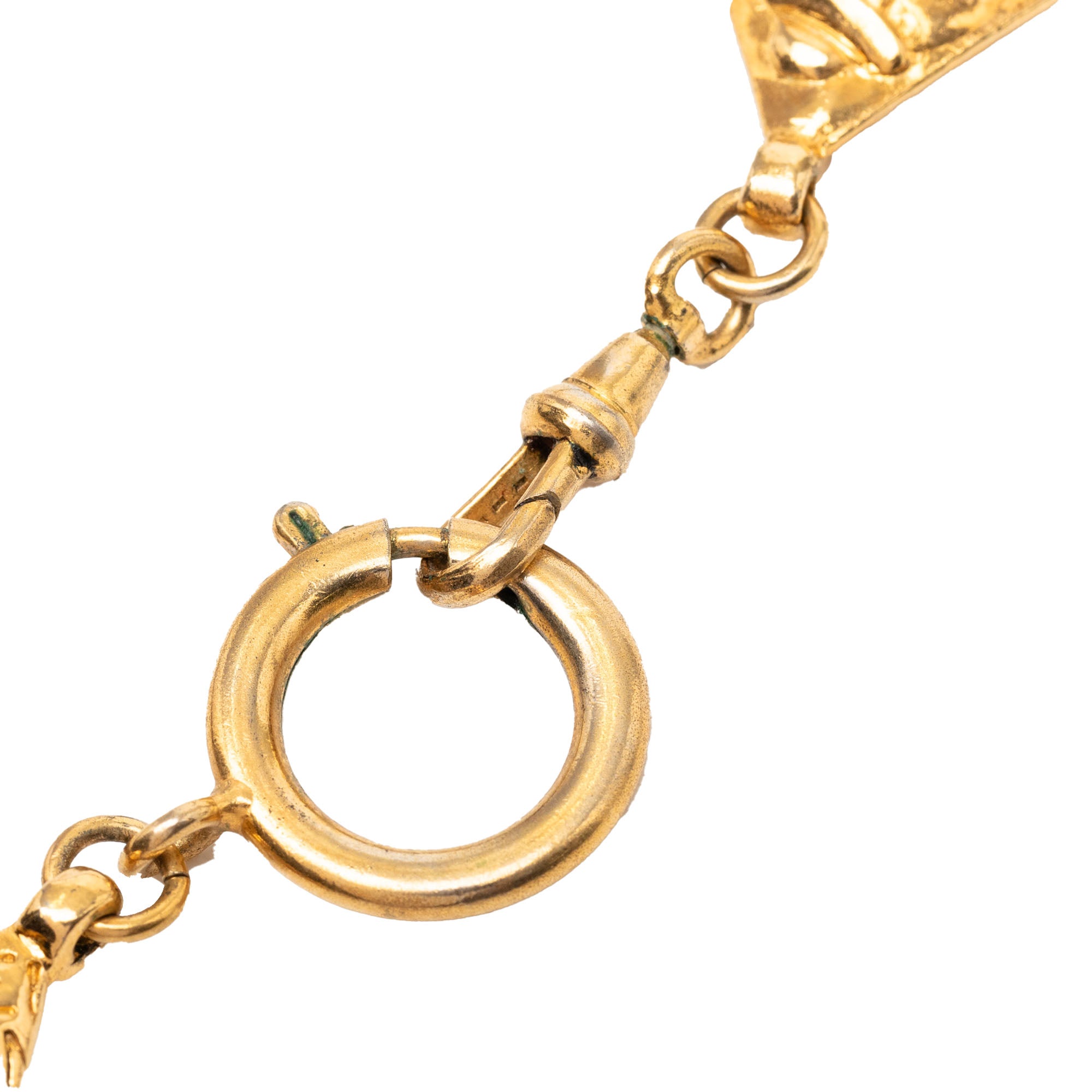 Gold Plated Logo Chain Necklace - Image 3