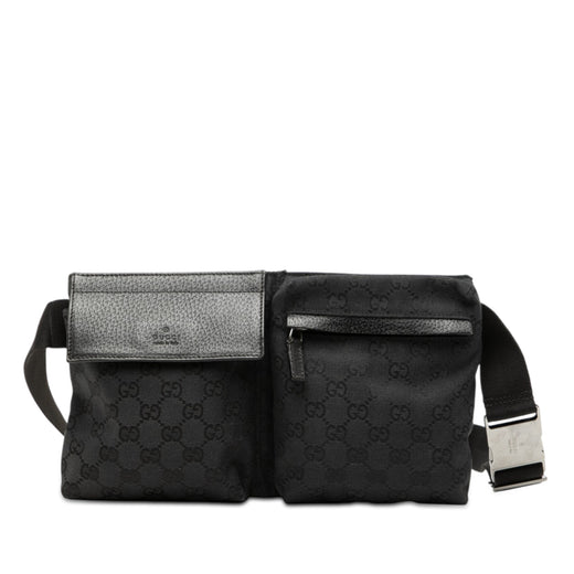 GG Canvas Double Pocket Belt Bag - Image 1