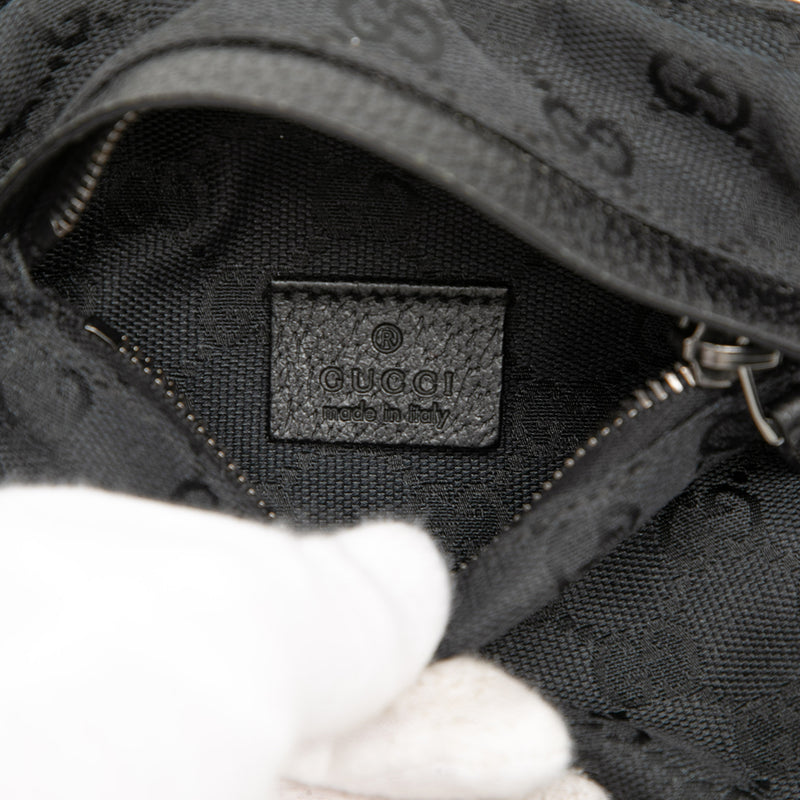 GG Canvas Double Pocket Belt Bag - Image 5