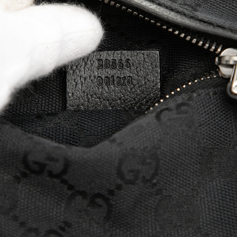 GG Canvas Double Pocket Belt Bag - Image 6