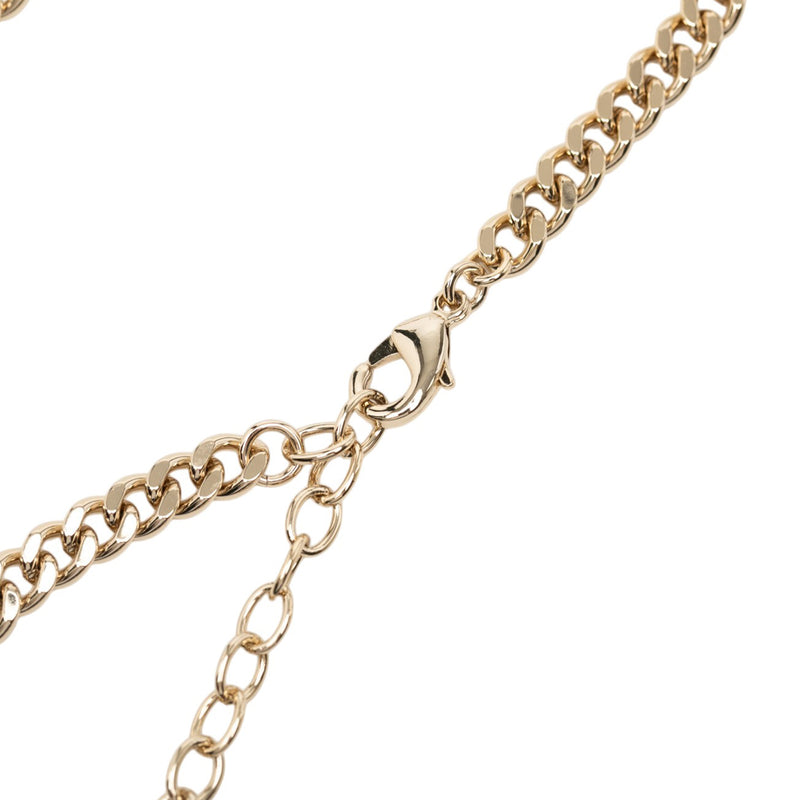 CC Gold Plated Strass Logo Choker Necklace - Image 4