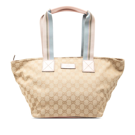 GG Canvas Web Tote - Image 1