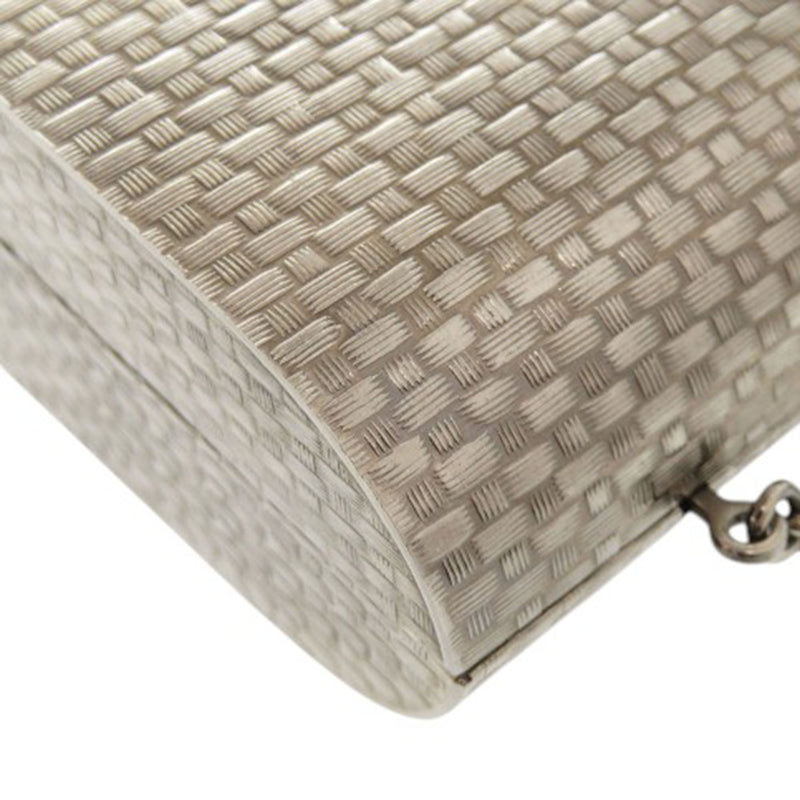 Brass Crystal Web Buckle Chain Shoulder Bag - Image 11