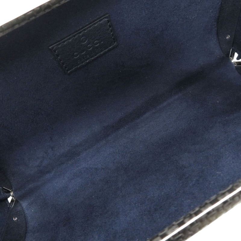 Brass Crystal Web Buckle Chain Shoulder Bag - Image 4