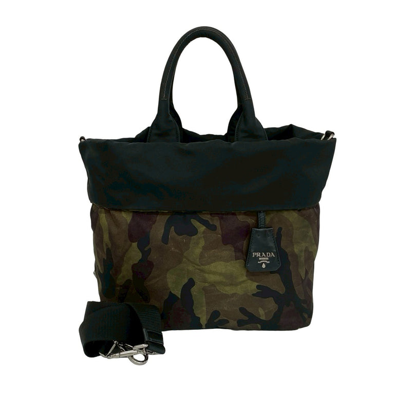 Tessuto Reversible Camouflage Satchel