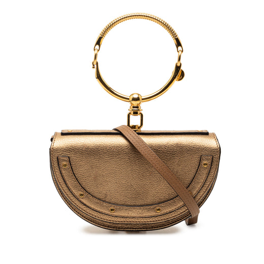 Metallic Leather Nile Bracelet Minaudiere Bag - Image 1