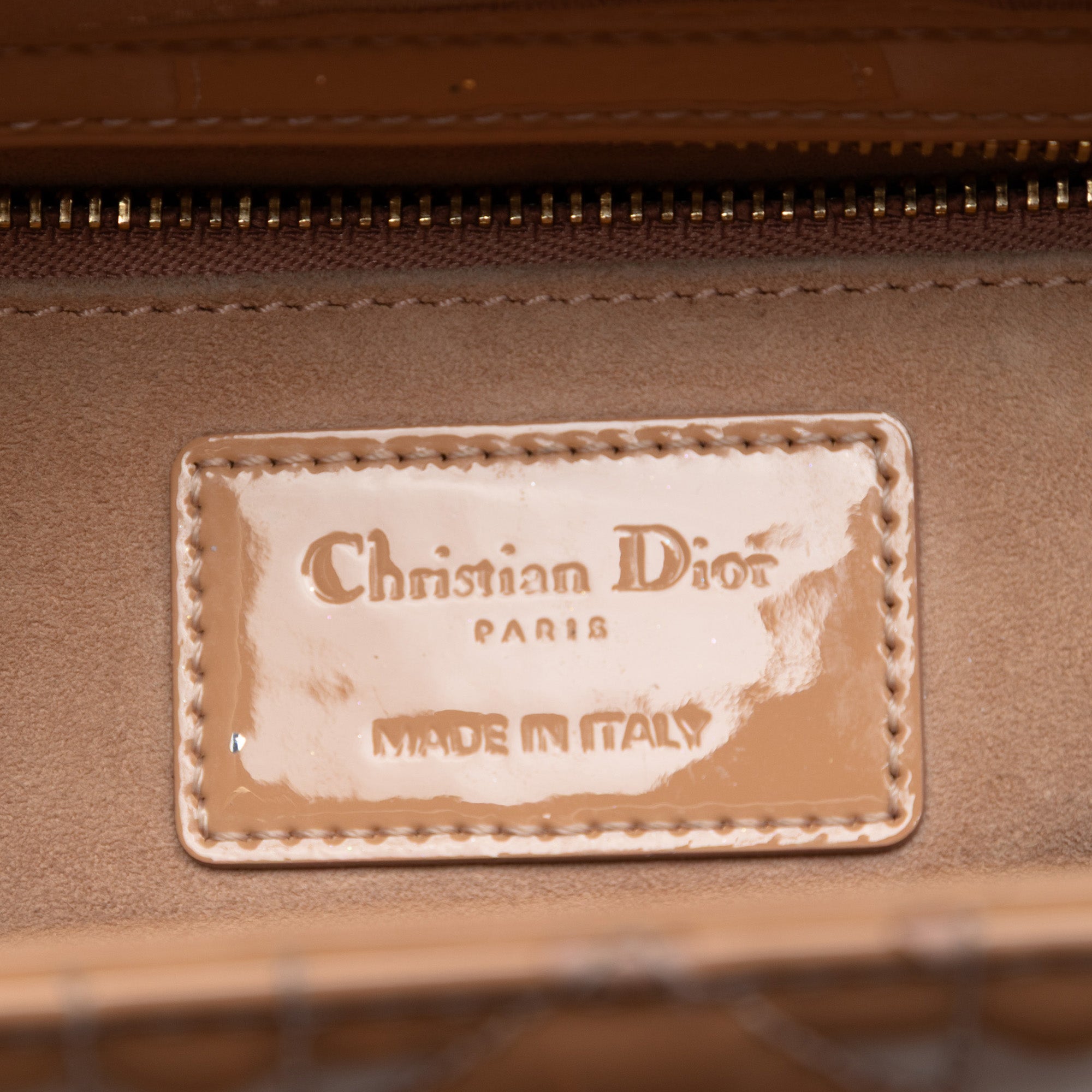 Medium Patent Cannage Lady Dior - Image 5