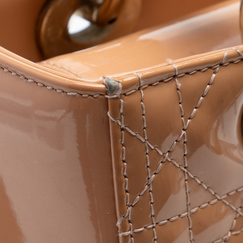 Medium Patent Cannage Lady Dior - Image 6