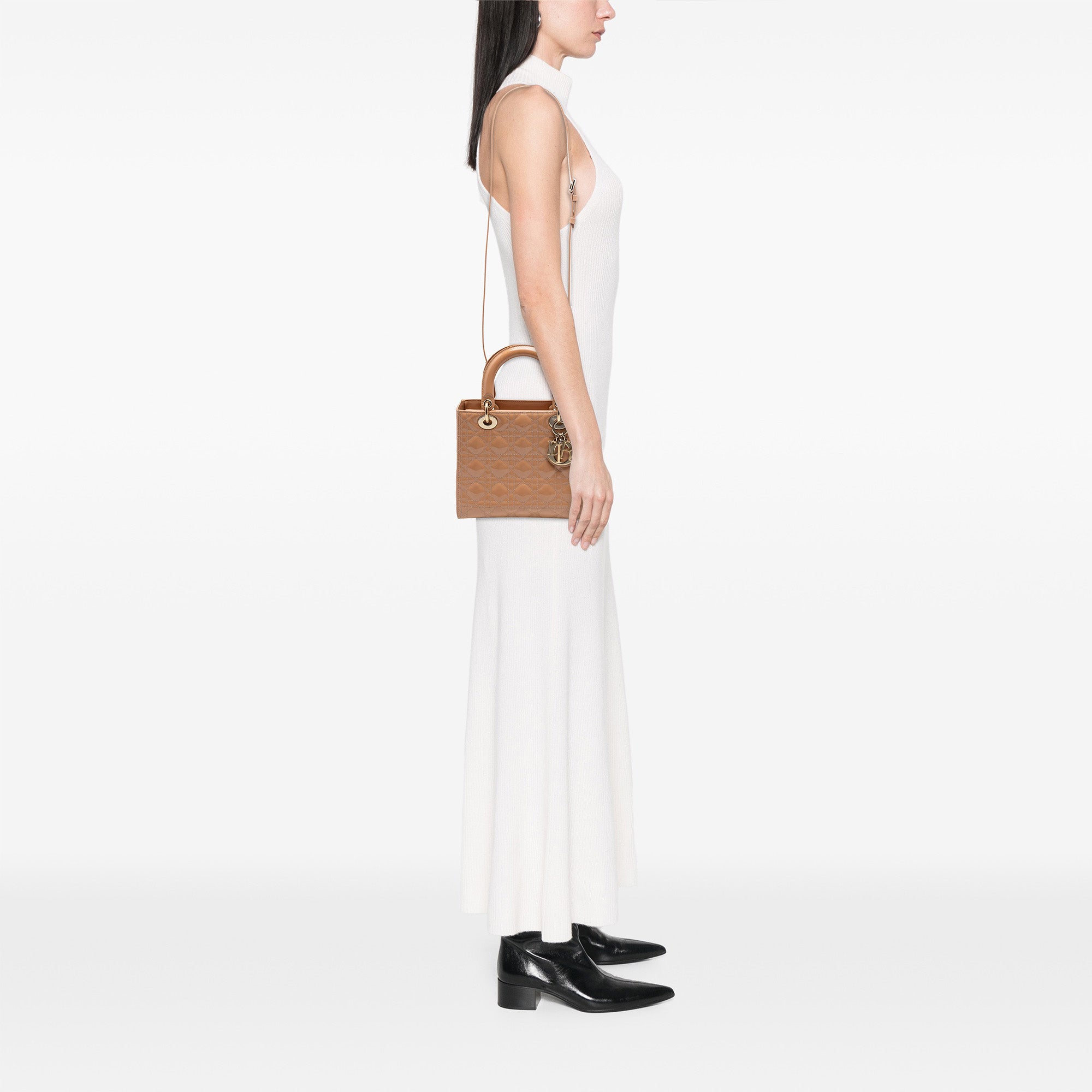 Medium Patent Cannage Lady Dior - Image 7