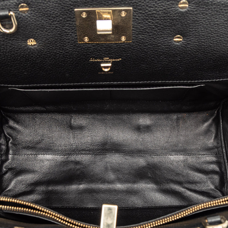 Leather Studio Satchel - Image 4