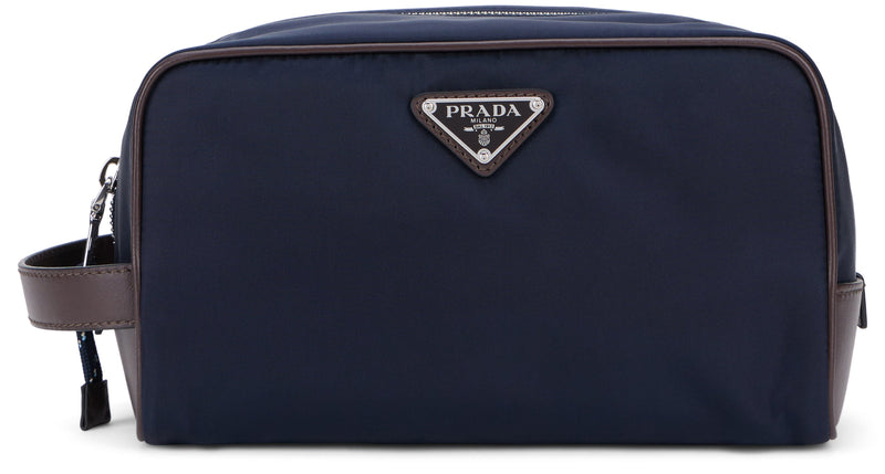 Prada Re-Nylon Travel Wallet — Navy Polyamide