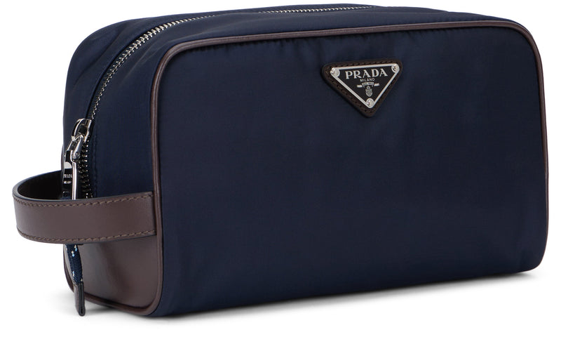 Prada Re-Nylon Travel Wallet — Navy Polyamide