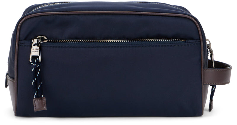 Prada Re-Nylon Travel Wallet — Navy Polyamide
