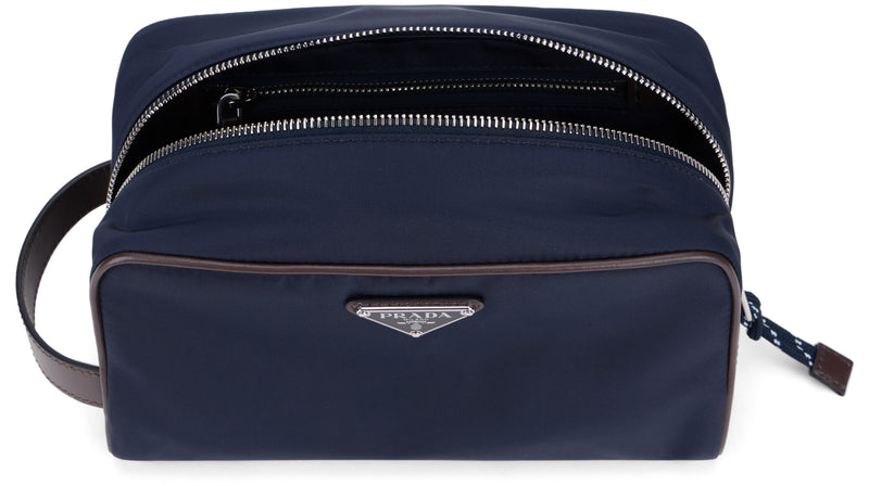 Prada Re-Nylon Travel Wallet — Navy Polyamide