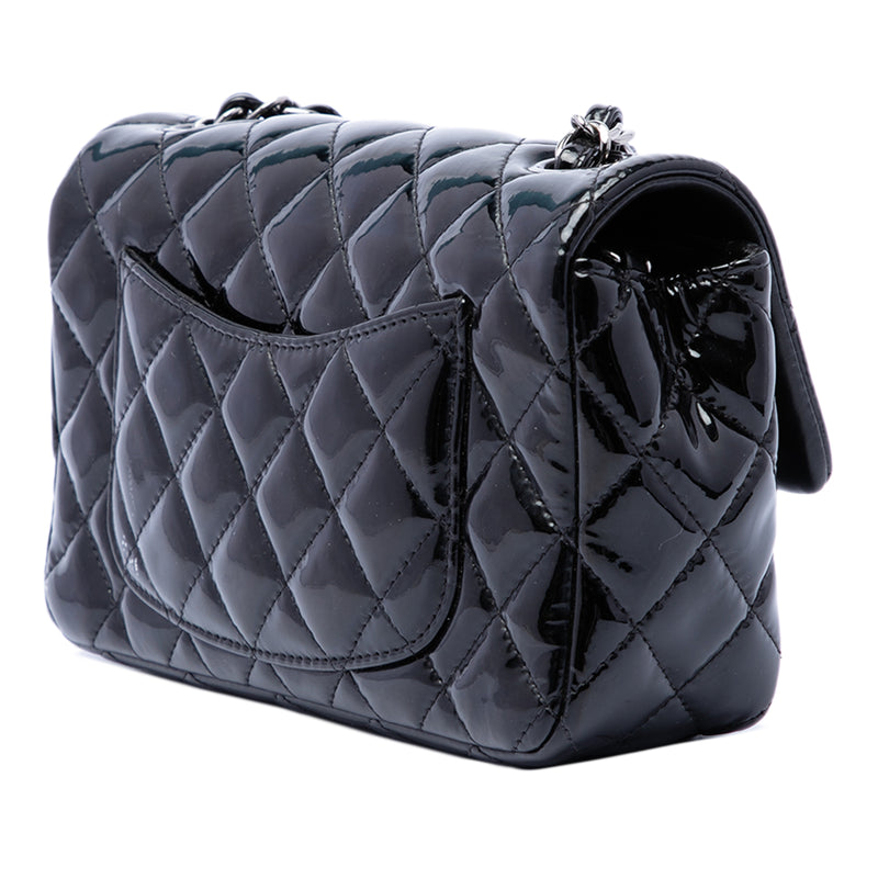 Mini Rectangular Classic Patent Single Flap - Image 2