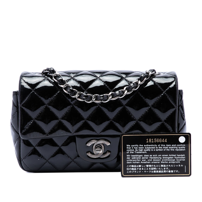Mini Rectangular Classic Patent Single Flap - Image 7