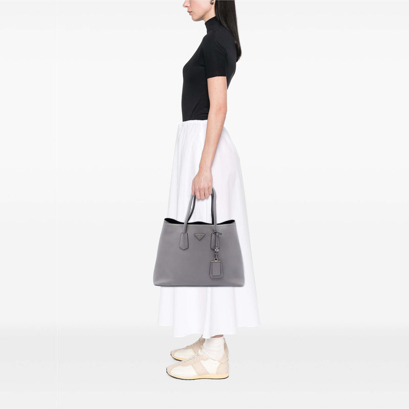 Large City Calf Double Satchel - Image 6