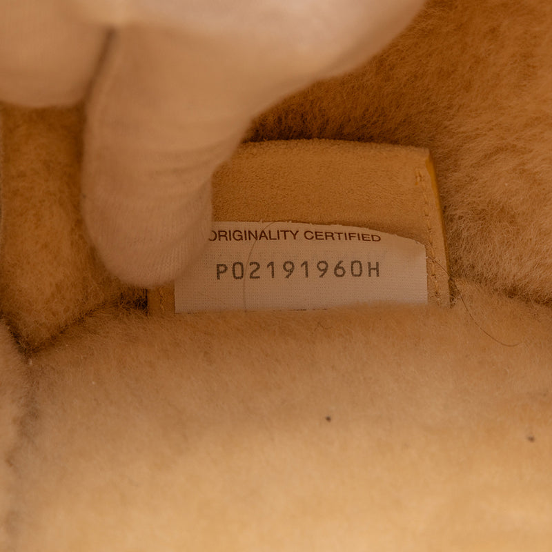 Small Suede and Shearling Maxi Intrecciato Arco Tote - Image 6