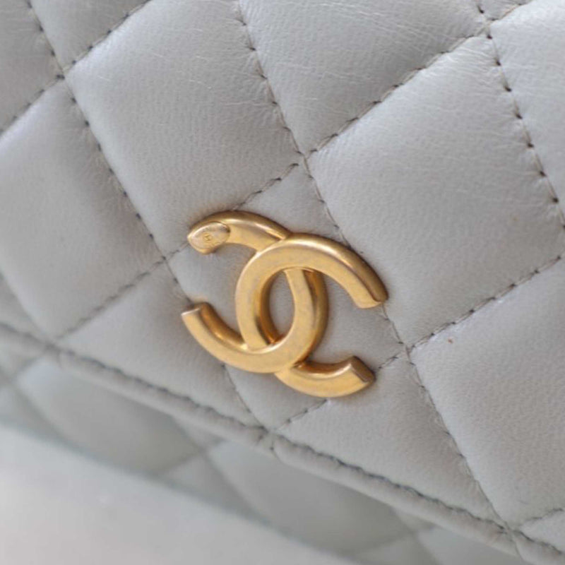 Mini CC Lambskin Camellia Crush Clutch With Chain - Image 10