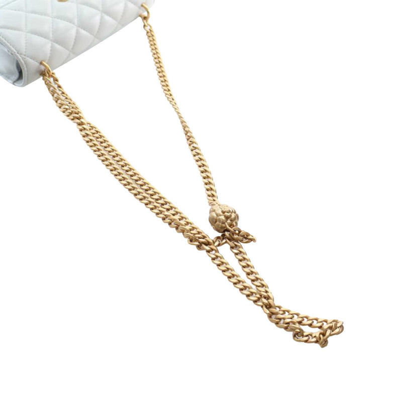 Mini CC Lambskin Camellia Crush Clutch With Chain - Image 14